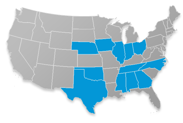Bankers Fidelity Coverage Map