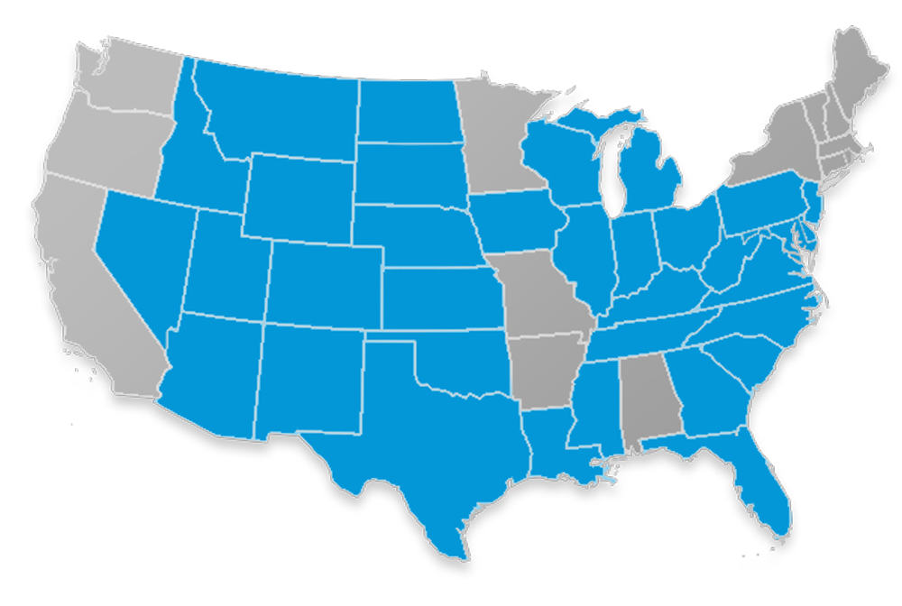 Liberty Bankers Life Medicare Supplement state availability map Liberty Bankers Life Medicare Supplement state availability map